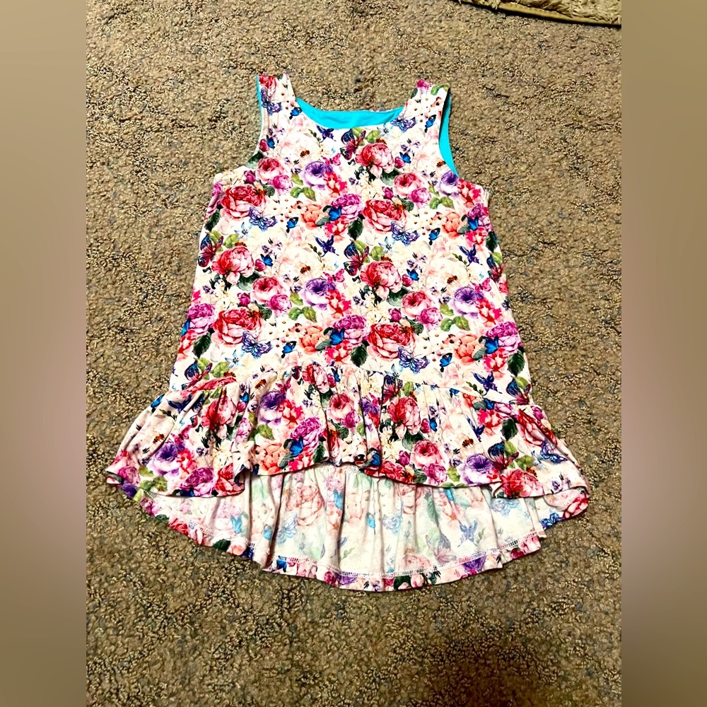 2T Posh Peanut Floral High-Low Dress